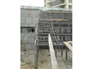 下层广场施工现场