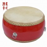 10寸牛皮堂鼓 1尺头层牛皮威风鼓 口径约33CM红鼓 庆典鼓