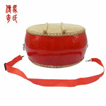 9寸牛皮堂鼓 优质堂鼓 木质牛皮 低战红鼓