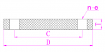 CPVC 法兰盲板 CPVC Blind Flange