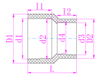 CPVC 异径直接 CPVC Reducer Coupling